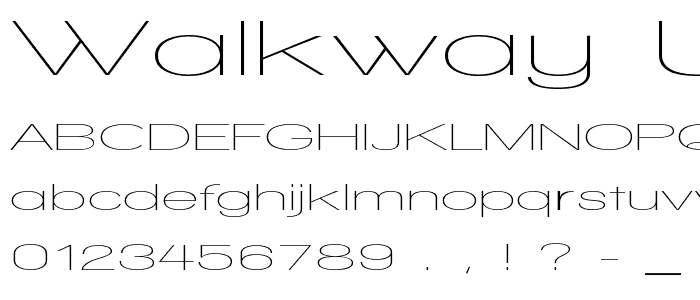 Walkway UltraExpand font